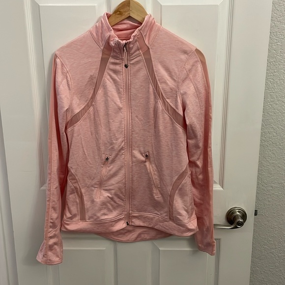 Tangerine Jackets & Coats Tangerine Light Pink Full Zip Workout